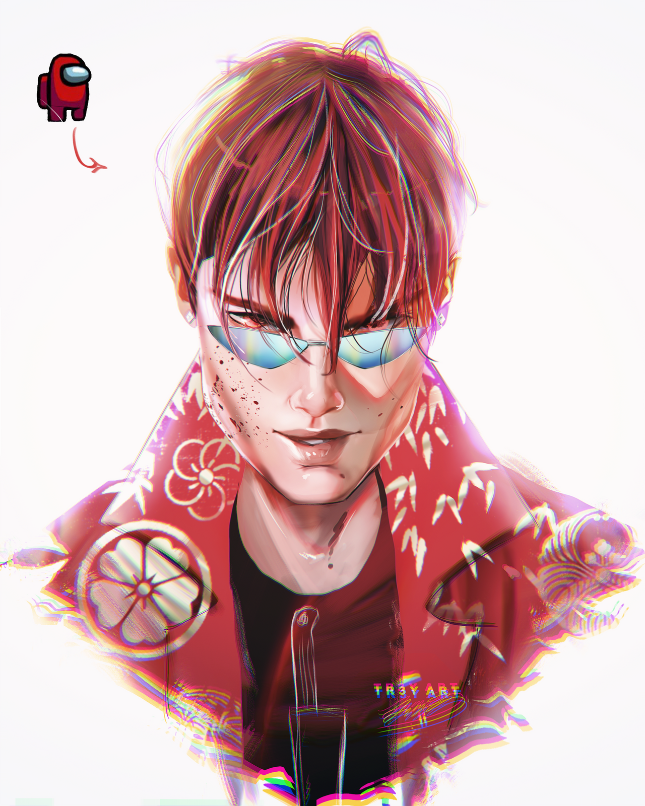 ArtStation - Red is sus (Among Us)