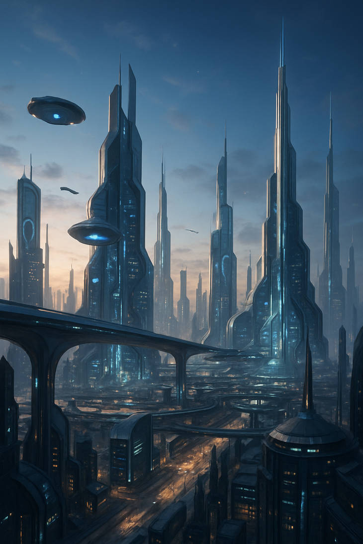 Deviantart Future Sci-fi city (futuristic) by Bookwyrm-Bee on DeviantArt
