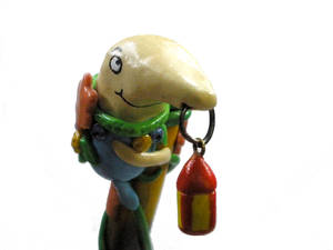 Mr. Drippy polymer clay pen (top)