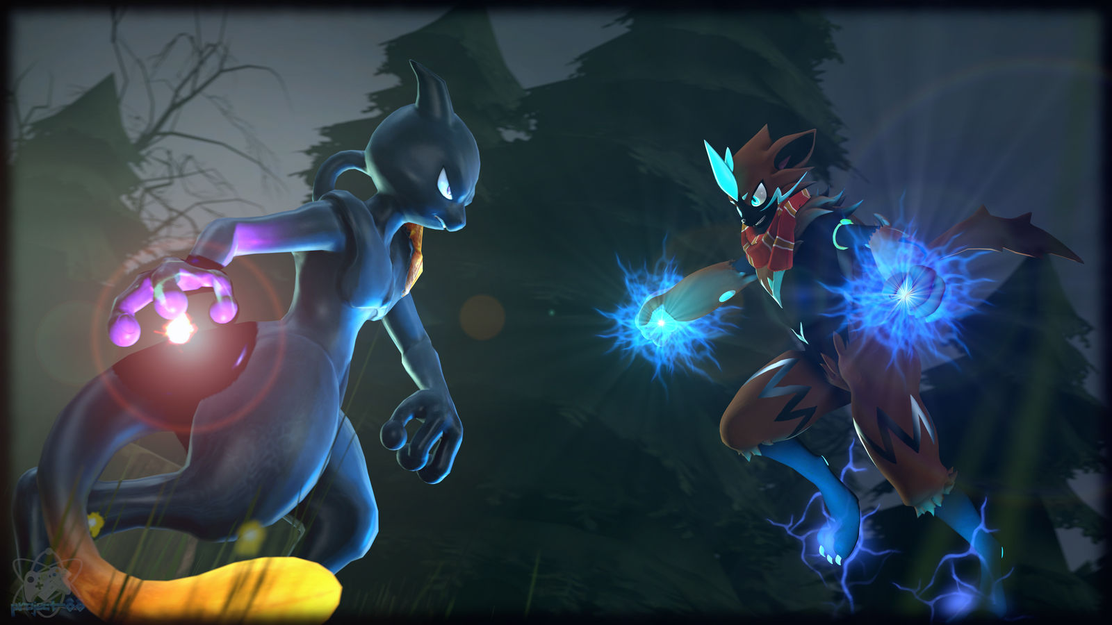 Zaniel Zaniel v Shadow Mewtwo by Project-88 on DeviantArt
