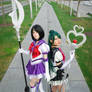 Sailor Pluto and Sailor Saturn