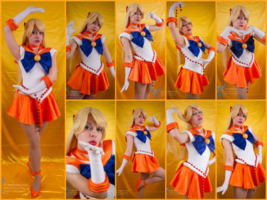 Sailor Venus Crystal Cosplay Collage