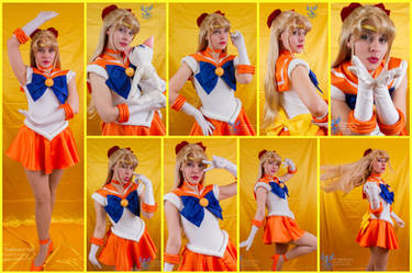 Sailor Venus Cosplay Collage