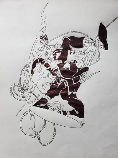 Static Team Deviantart Static and Spider-Man team up by spiderfreak44 on DeviantArt