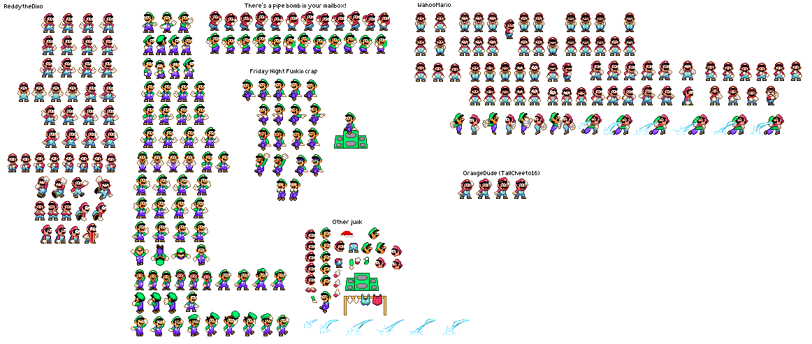 Smw Rig ULTIMATE SMW Sprite Pack! (W.I.P) by Reddythedino on DeviantArt