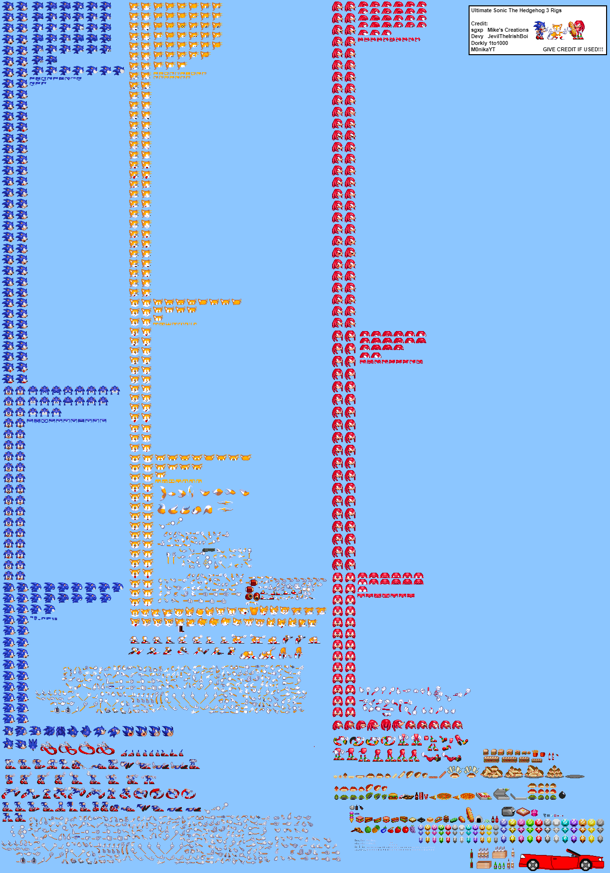 Italian Sonic Rigs The Ultimate Sonic 3 Rigs by Reddythedino on DeviantArt