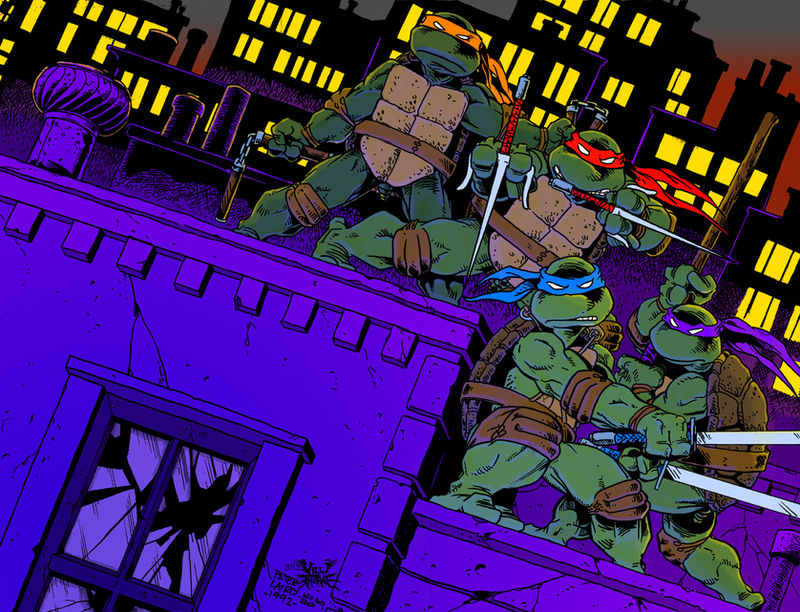 TMNT Issue 1 Cover Recreation (Colors)
