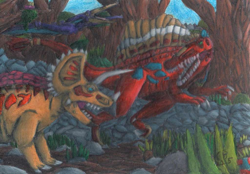 TODS: Triceratops VS Spinosaurus by GeneralHelghast on DeviantArt.