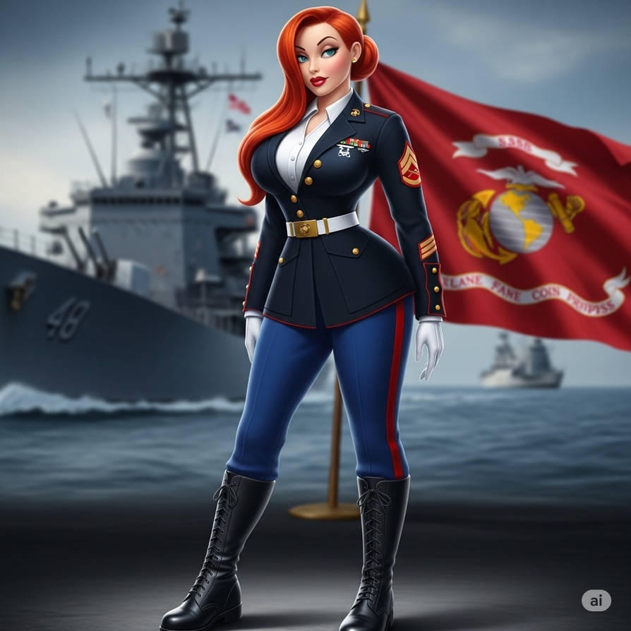 Jessica Rabbit Uniform Jessica Rabbit in a marine uniform request by jhardy87 on DeviantArt
