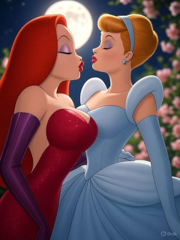 Jessica Rabbit Avatar Jessica Rabbit and Cinderella kissing by jhardy87 on DeviantArt