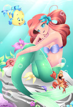 [ Fan Art ] -- The little mermaid. --