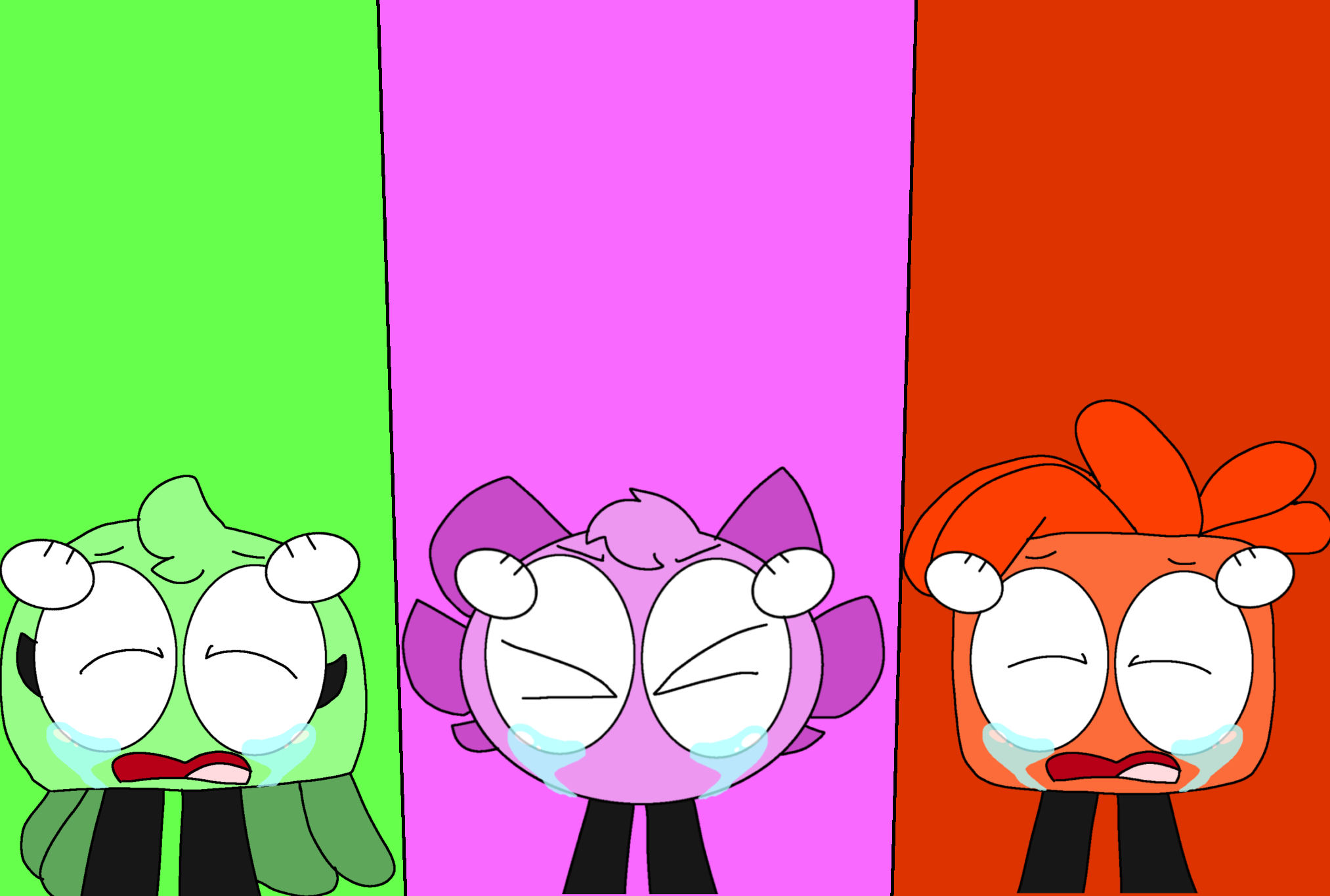 The Kinito crew screaming and crying by sweetykittydoesart on DeviantArt