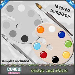 Paint Palette Template