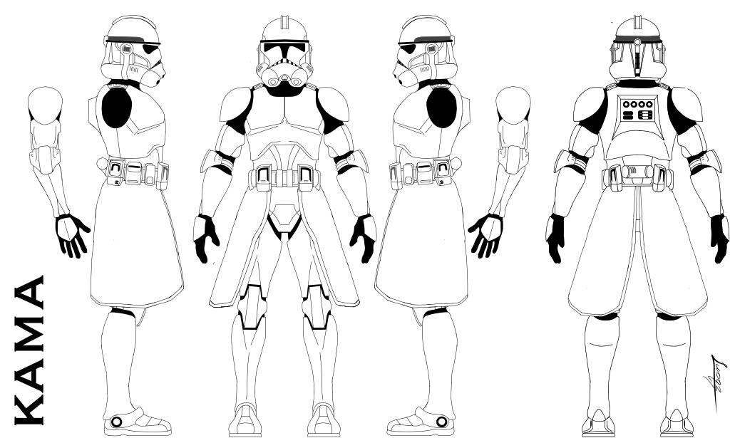 Clone wars trooper with Kama template by thyLucqz on DeviantArt