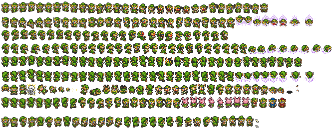 Link Simple Sprite Link Sprite Sheet By Tiozacdasgalaxias On Deviantart 667x259