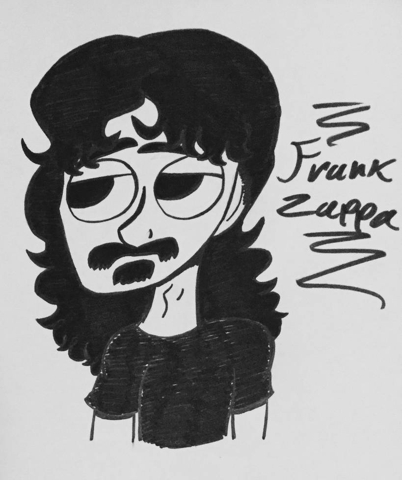 Frank Zappa cartoon by Thechickennuggetgoth on DeviantArt