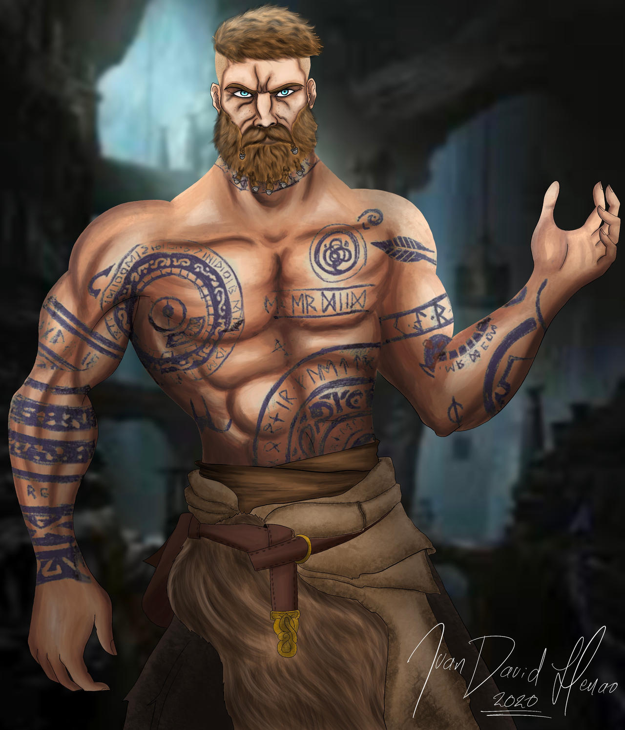 My fan art of Baldur : r/GodofWar
