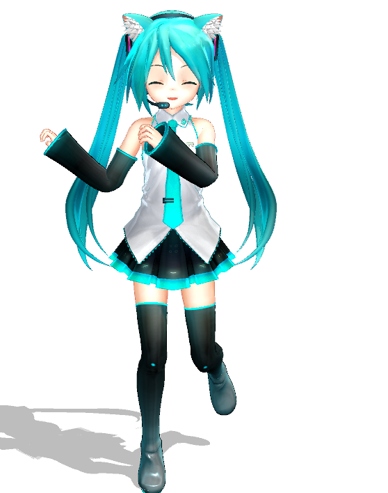 MMD Neko Miku by GingerrattennaXD on DeviantArt
