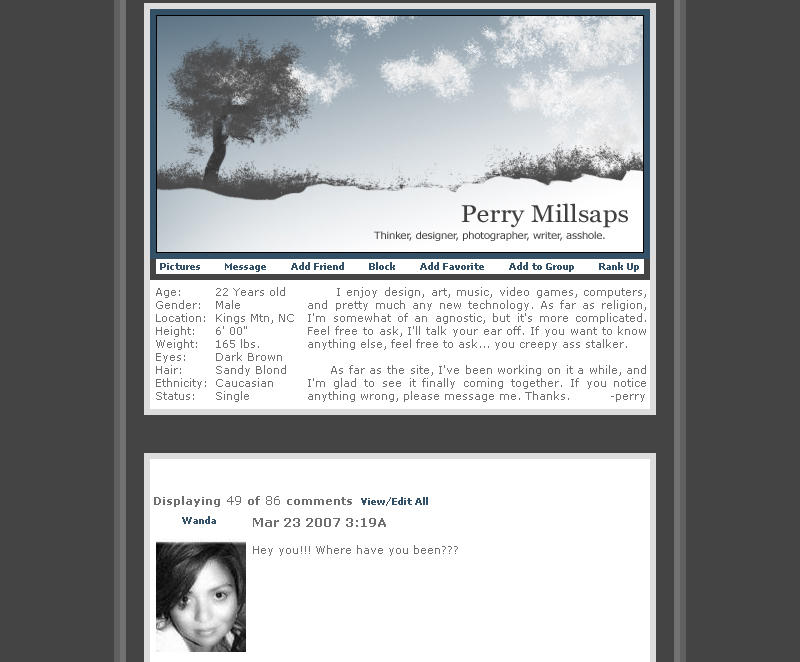 Myspace - Div Style by perryx on DeviantArt