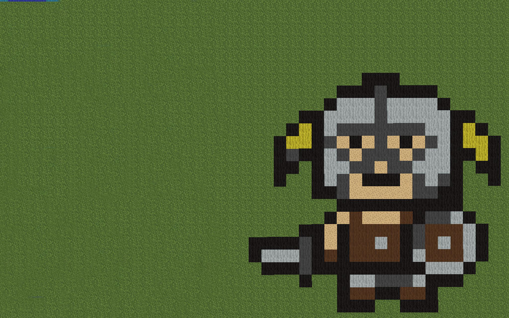 Skyrim Dovahkiin Pixel Art by Matbox99 on DeviantArt