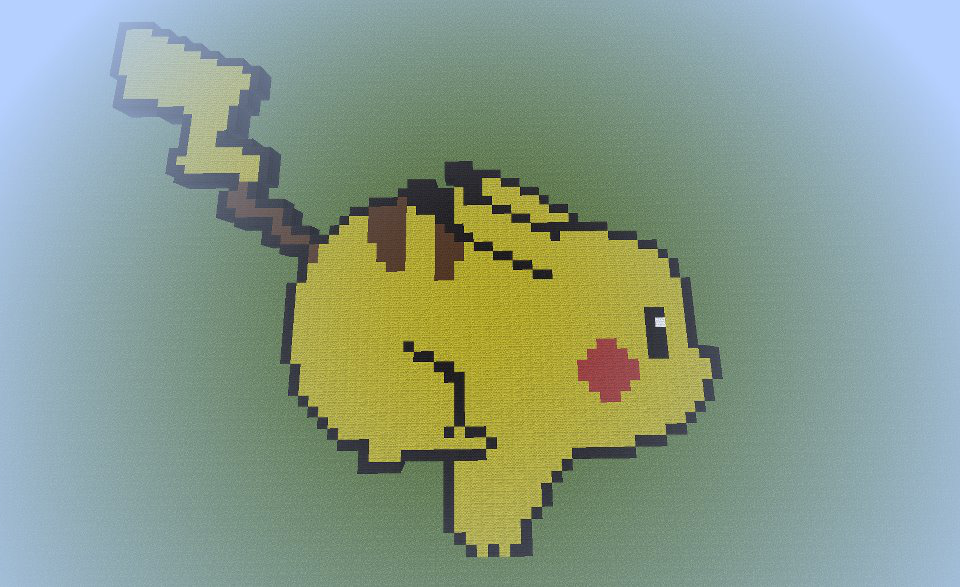 pikachu do minecraft - Desenho de sucrelhos - Gartic