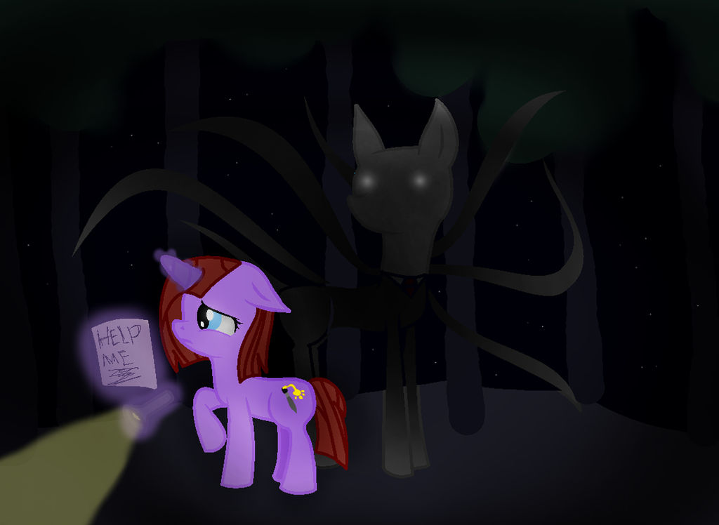 Mlp Slender Slender pony by Miiv12 on DeviantArt