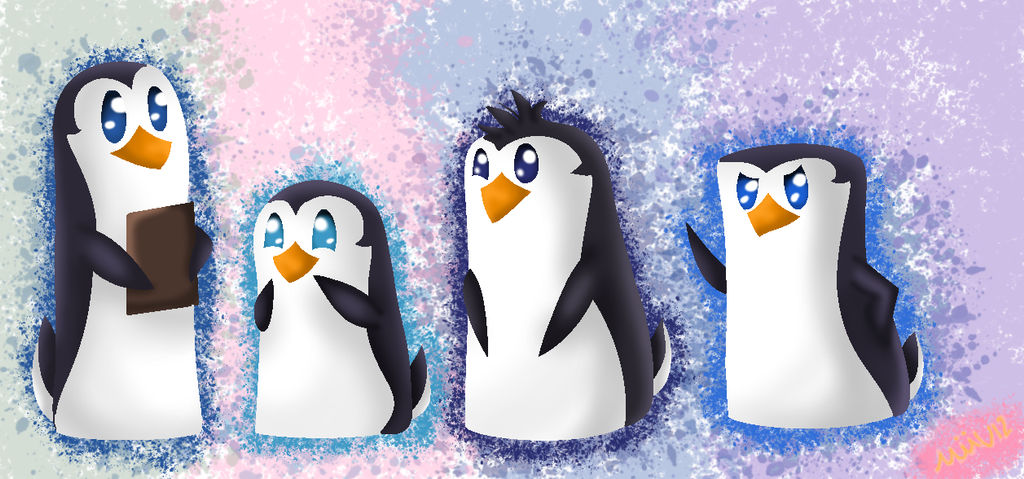 Chibi Penguin Stack Chibi Penguins by Miiv12 on DeviantArt