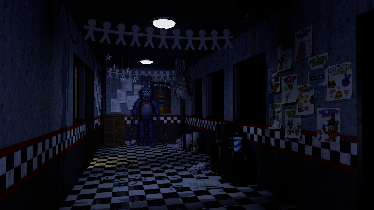 FNAF 2 map REMADE (added more rooms) by HypeAnimationsMC on DeviantArt