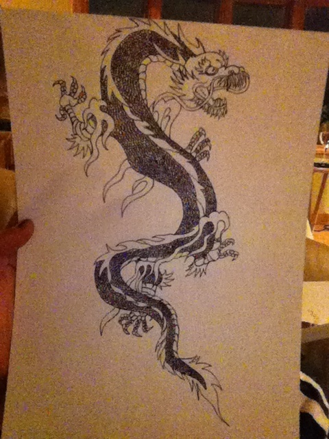 very detailed chineese dragon