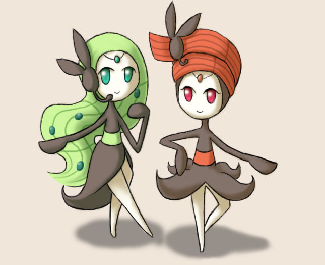 Meloetta forms  Imagenes kawaii, Kawaii