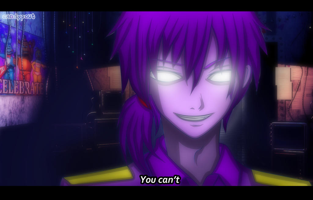 anime screenshot- Purple Guy by CandyPout on DeviantArt