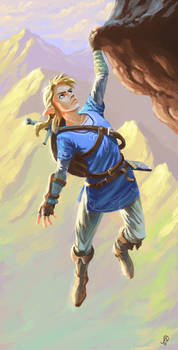 Link Climbing. Breath of the Wild