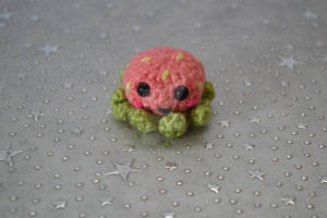 Strawberry Amigurumi (crocheted) Octopus