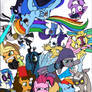 Pony Collage in Color
