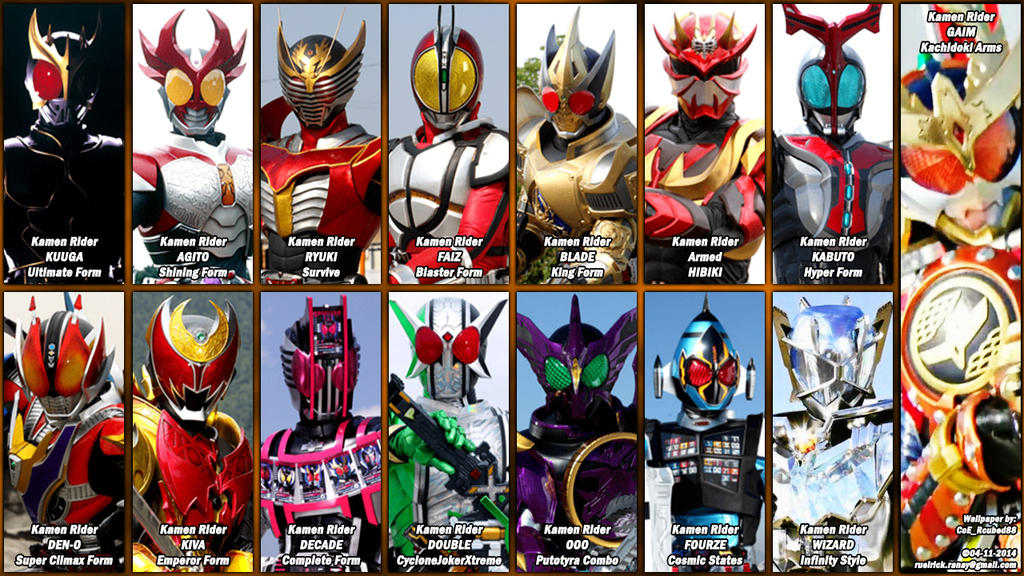 Heisei Riders' Final Forms... by nobuharuudou on DeviantArt