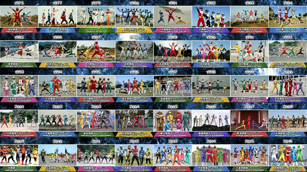40 Super Sentai Teams :) by nobuharuudou on DeviantArt