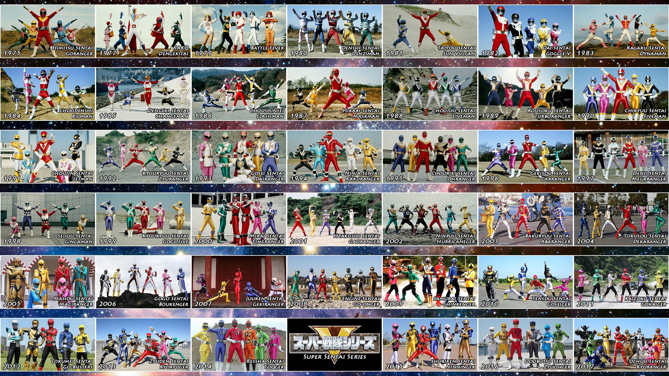 41 Sentai Teams (updated!)