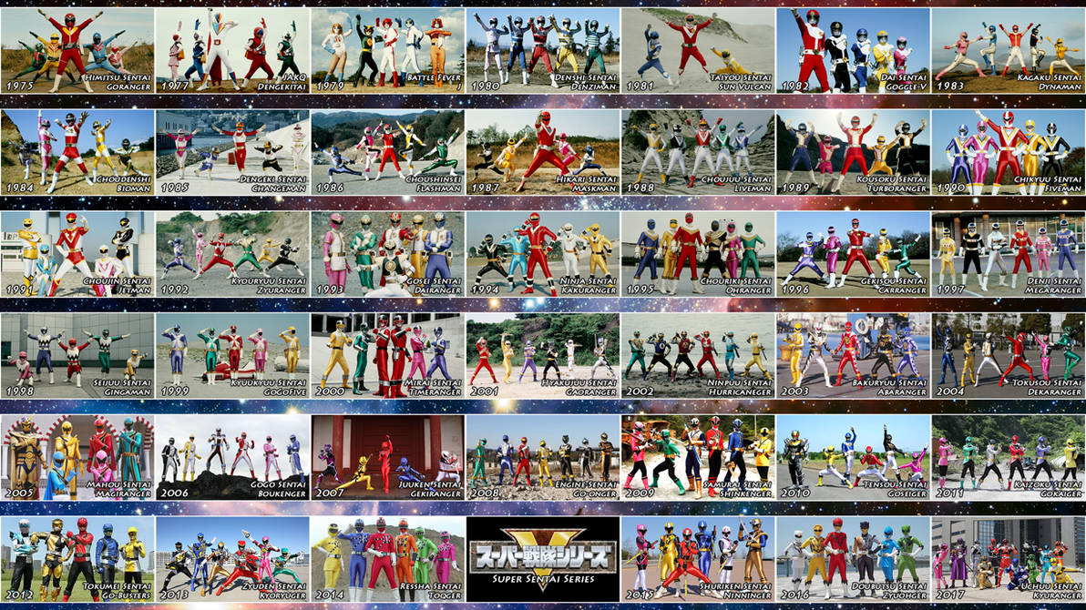 The 41 Super Sentai Teams by nobuharuudou on DeviantArt