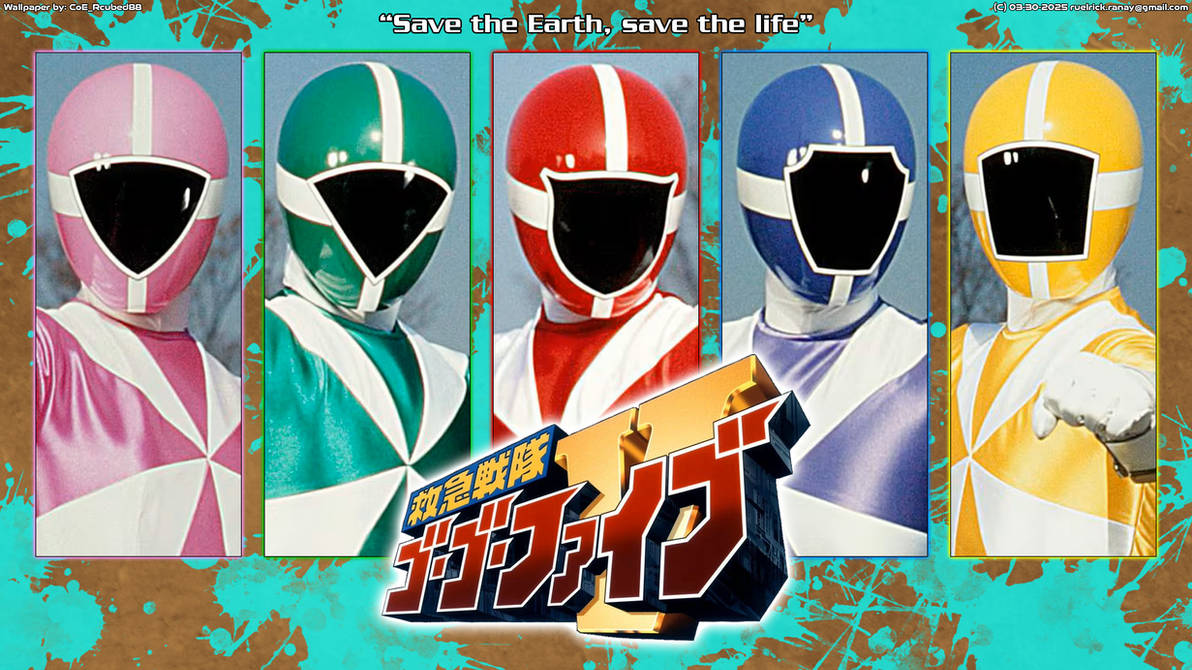 23. Kyuukyuu Sentai GoGoFive by nobuharuudou on DeviantArt