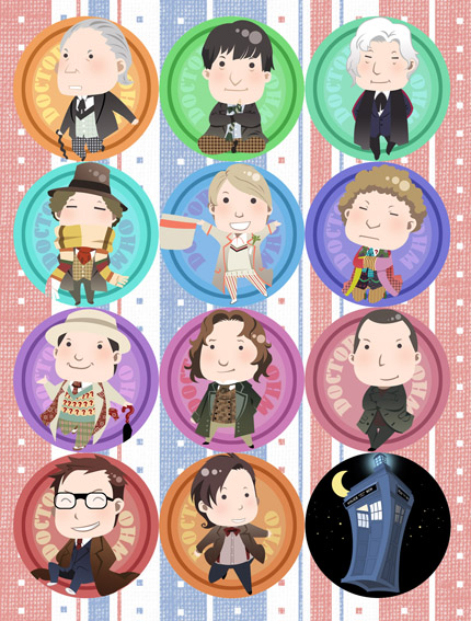 Doctor Who Buttons