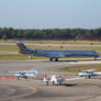 American Eagle CRJ-900 and little friends