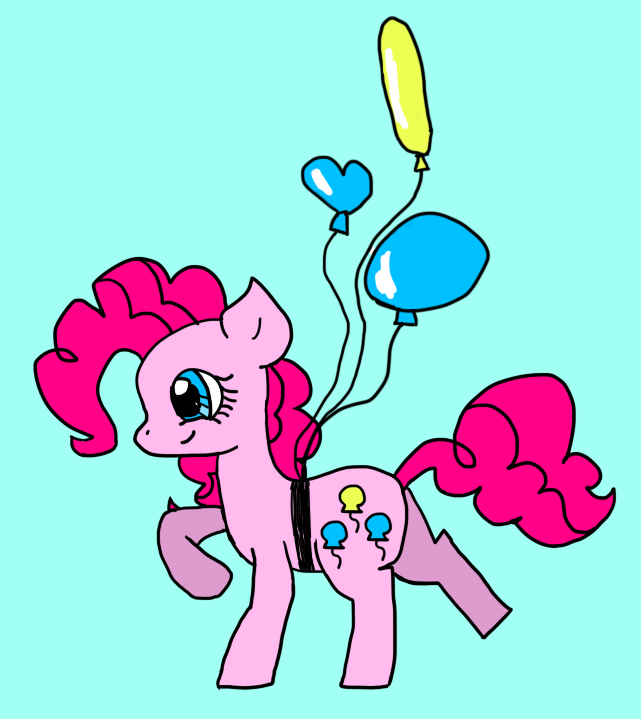 Pinkie Pie with Balloons