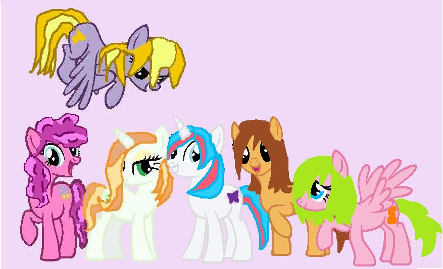 First MS Paint Art EVAR: My Mane 6