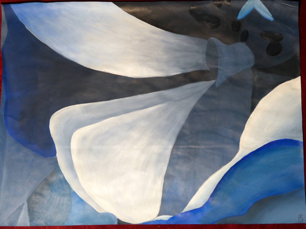 Flower project inspired by Georgia O'keeffe by LilNugzArt on DeviantArt