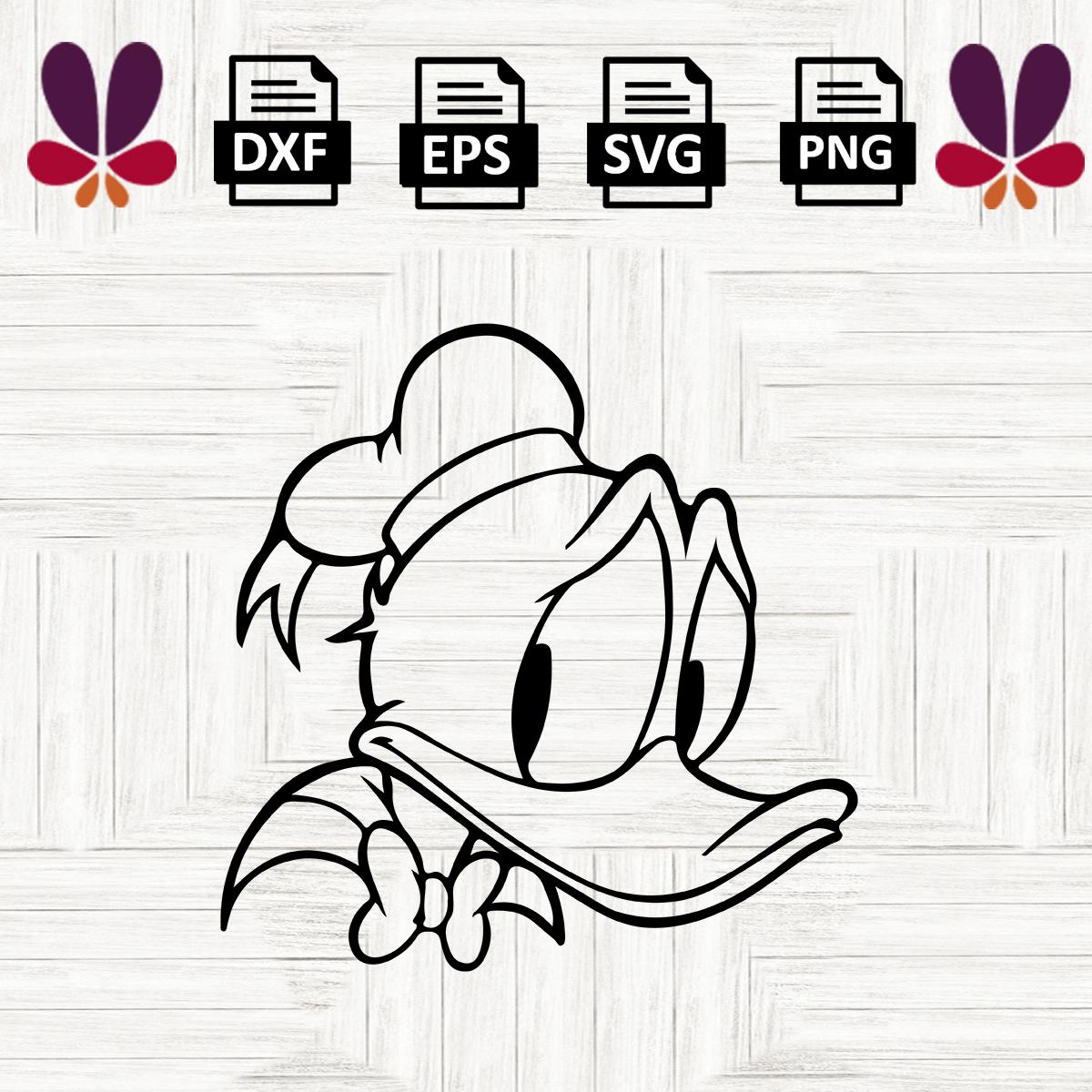 Donald Duck Head Silhouette donald-duck-head-silhouette