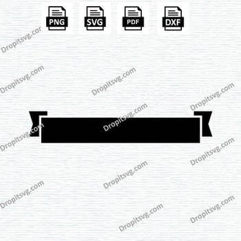 Banner Ribbon SVG cut files for Cricut pack dxf  e