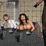 Power Girl and Wonder Woman held prisoner