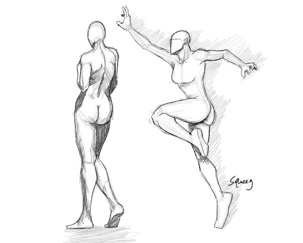 Female pose practice