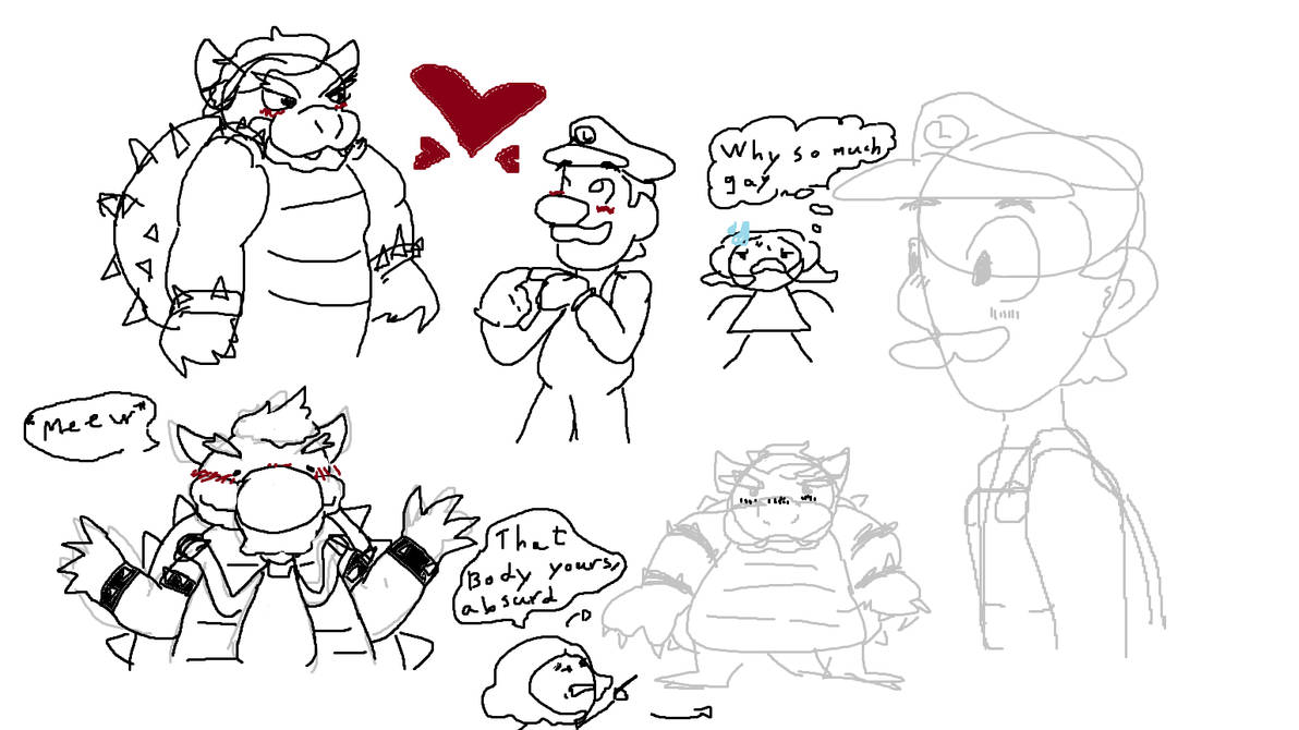 Bowser X Luigi by Floffpoff0 on DeviantArt