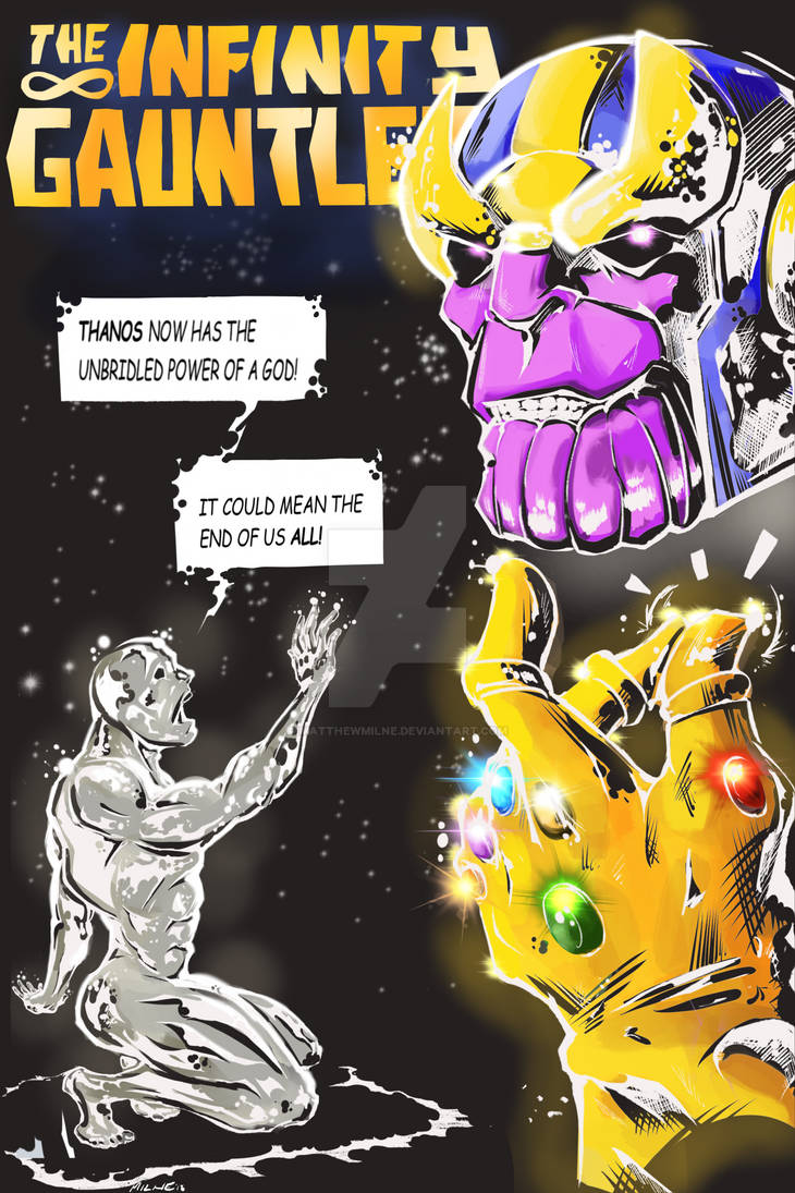 Infinity Gauntlet Comic Cover by MatthewMilne on DeviantArt